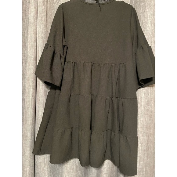 Black Ruffle Dress - Picture 2 of 3